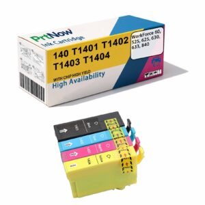 Compatible with EPSON 140 T1401 Ink Cartridge, Workforce 630 633 625 Printer Ink Cartridge