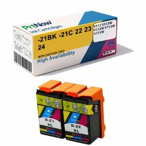 Compatible Dell V313 V313W V515W P713W V715W Ink Cartridges Dell 21 22 23 24 BK