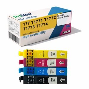 Compatible with Epson EPSON 177 T1771 Ink Cartridge, XP30 202, XP225, XP422 Printer Ink Cartridges