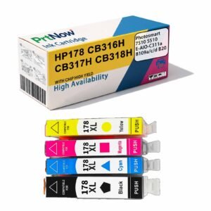 Compatible with HP178 Ink Cartridge HP C309a C310c C5300 C5383 Printer HP178XL Ink Cartridge-PrtNow