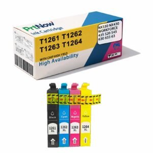 Compatible with EPSON T1261 126 Ink Cartridge NX330 NX430 WF7010 WF7510 Printer Ink