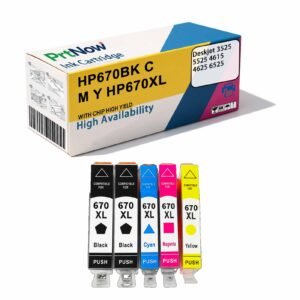 Compatible with HP HP670 Ink Cartridge HP Deskjet 3525 5525 4615 Printer Ink Cartridge HP670BK
