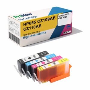 Compatible with HP 655 Ink Cartridge, HP Deskjet 4615 4625 3525 Ink Cartridge CZ109AE