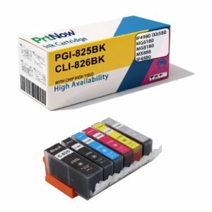 Compatible with Canon PGI-825 CLI-826 IP4980 IX6580 MG6180 MG8180 Ink Cartridges-PrtNow