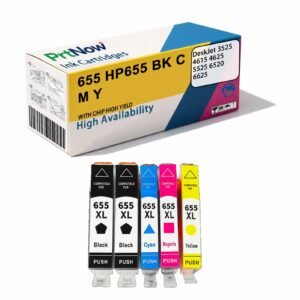 Compatible with HP 655 Ink Cartridge for HP Deskjet 3525 4615 4625 6525 Inkjet Printers