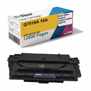 Q7516A 16a Toner Cartridge Compatible with HP HP5200 5200N 5200LX 5200TN Printers Toner Cartridge
