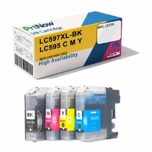Suitable for Brother MFC-J2510 J3520 J3720 All-in-One Printer Ink Cartridges LC597 LC595XL-PrtNow