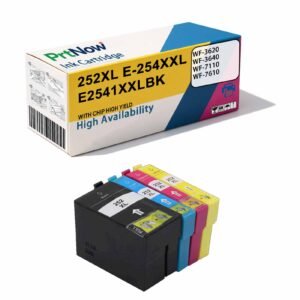 Compatible with Epson 254XXL 252XL WF-7610 7620 7710 7720 Printer Ink Cartridges