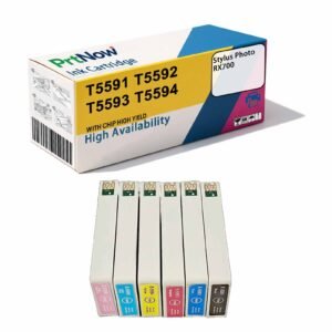 Compatible with Epson EPSON Stylus Photo RX700 Printer Ink Cartridges T5591 T5596