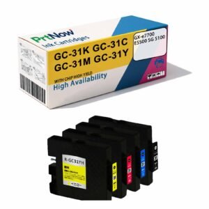 Compatible with Ricoh GC31K GX-e7700 e5500 SG 5100 Printer Ink Cartridges