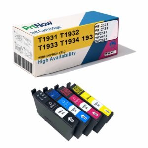 Compatible with Epson WF-2521 WF-2531 WF2631 WF2651 WF2661 Ink Cartridges 193 T1931-PrtNow
