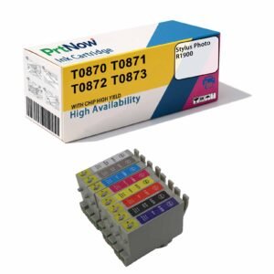 Compatible with Epson R1900 Printer Ink Cartridges T0870 T0871 T0872 T0873 T0879-PrtNow
