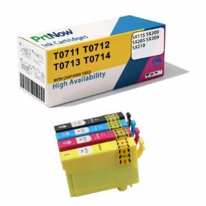 Compatible with Epson SX115/SX200/SX205/SX209/SX210 Ink Cartridges T0711 T0715
