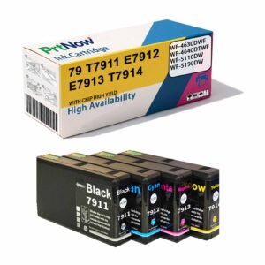 Compatible with EPSON 79XL T7901 T7911 WF-5620 WF-5690 WF-5110 Printer Ink Cartridges-PrtNow