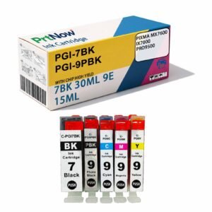 Compatible with Canon CANON IX7000 PRO9500 Printer Ink Cartridges PGI-7BK PGI-9PBK-PrtNow