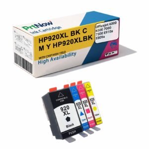 Compatible with HP 920XL High Capacity Ink Cartridge HP6000 7500A Printer Ink Cartridge Black and Color-PrtNow