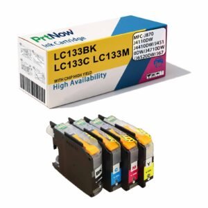 Compatible with Brother LC133 LC131BK Ink Cartridge for MFC-J870 J4110DW Printer Ink Cartridge-PrtNow