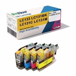 Compatible with Brother LC131 LC133 Ink Cartridges for MFC-J245 J470DW J475D Printers