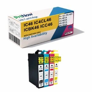 Compatible with EPSON IC4CL46 ICBK46 Ink Cartridge, PX-101/201/401/401A Ink Cartridge