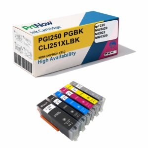 Compatible Canon PGI250 CLI-251 Ink Cartridge for IP7220 MG7120 MG7520 Printer Ink Cartridge Black Color-PrtNow