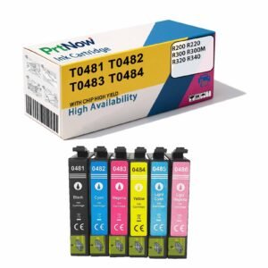 Compatible with Epson T0481 T0486 R200 R220 R300 R320 inkjet printer cartridges