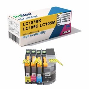 Suitable for Brother MFC-J4310DW J4410 J4510 J4610 LC107BK LC105 Ink Cartridges