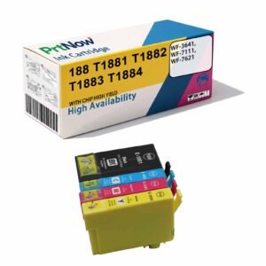 Compatible with Epson T1881 188 WF-7111F 7621 WF3641 7218 Printer Ink Cartridges
