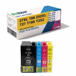 Compatible with EPSON 252XL 27XL wf7610 wf7620 wf7710 Ink Cartridges 188 252 T1881