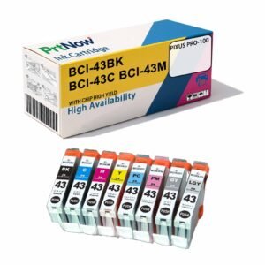 Compatible with Canon CANON BCI43 Ink Cartridge, PIXUS PRO-100 Printer Ink Cartridge BCI-43BK