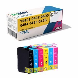 Jianfeng Compatible with Epson T0491 Ink Cartridge, Epson R210 Ink Cartridge, R230, R350 Ink Tank-PrtNow