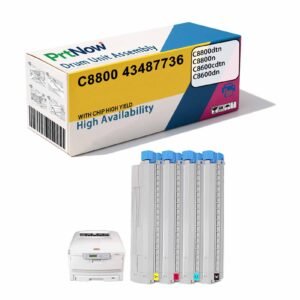 Compatible with OKI C8800dn toner cartridge, C8600cdtn drum unit 43487736 printer ink cartridge toner cartridge toner box-PrtNow