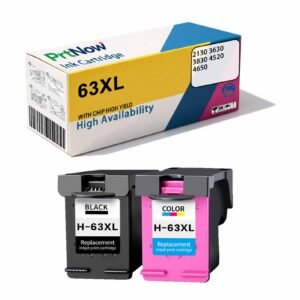 Compatible with HP 63XL Ink Cartridge for HP 2130 3630 3830 4520 4650 Color Inkjet Printers