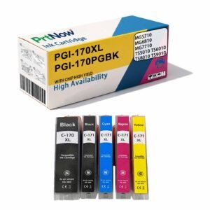 Compatible with Canon PGI-170 BK CLI-171XL TS5010 TS6010 TS8010 TS9010 Ink Cartridges