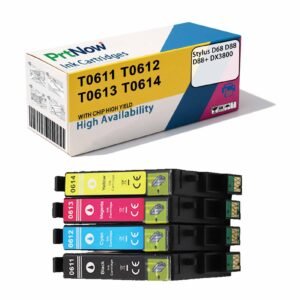 Compatible with EPSON D68 D88 D88+ DX3800 Printer Ink Cartridges T0611 T0614