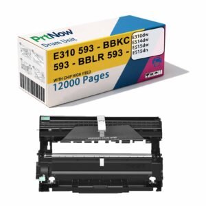 Compatible with Dell 93-BBKE Dell E515dn Drum Unit, E514dw Printer Toner Cartridge, E310 Drum Unit