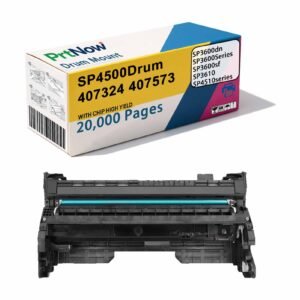 Compatible with 407324 Ricoh SP4510DN toner cartridge, SP3600SF imaging drum unit, SP3610 drum unit, SP4500 drum unit-PrtNow