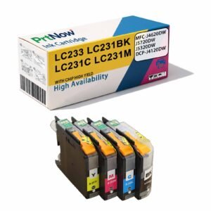 Compatible with Brother LC233 LC231 Ink Cartridges, MFC-J5720 J4120 J4620 J5320 Printers