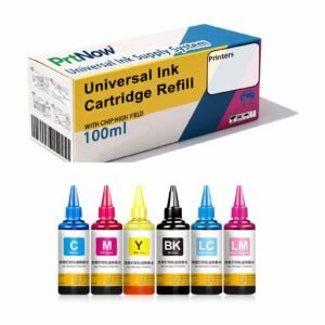 Colorino Compatible with HP Canon Brother Epson and Other Printers 100ML Continuous Ink Supply System Filling Universal Ink-PrtNow