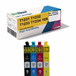 ME OFFICE 80W 700FW Printer Ink Cartridge T1231 T1232 T1233 T1234-PrtNow