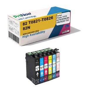 Compatible with Epson 82 Ink Cartridge, Epson R270 R290 Printer Ink Cartridge T0821 T0826