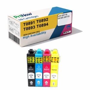 Compatible with EPSON S20 SX110 SX105 SX115 Printer Ink Cartridges T0891 T0892 T0893