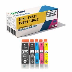 Compatible with EPSON 26XL T2621 T2631 Ink Cartridge XP510 520 XP600 Printer Consumables