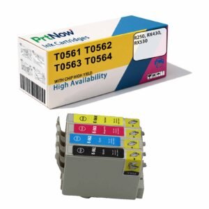 Compatible with Epson R250 Ink Cartridge, EPSON RX530 RX430 Printer Ink Cartridge T0561