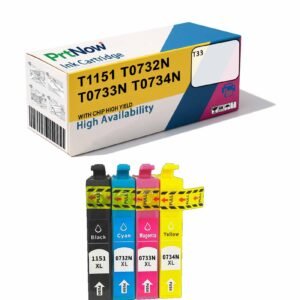 Compatible with Epson T33 Printer Ink Cartridge T1151 73N T0732N T0733N T0734N-PrtNow