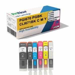Compatible with CANON PGI-670XL CLI-671XL TS5060 TS6060 TS9060 Ink Cartridges
