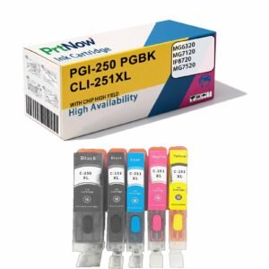 Compatible with Canon PGI-250 PGBK CLI-251 Ink Cartridge MX722 MG6420 IP7220