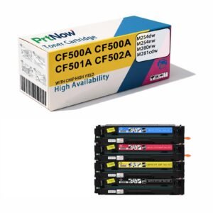 Compatible with HP CF500A toner cartridge for HP M254dw printer, M281fdn ink cartridge, M280nw toner cartridge, HP 202A toner cartridge