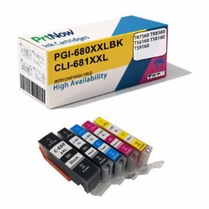 Compatible with Canon TR8660a TR7560 TR8560 TS6160 TS9160 Ink Cartridges PGI-680 XXL