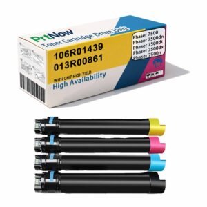 Compatible with Xerox 106R01439 Phaser 7500 toner cartridge, Xerox Phaser 7500dn toner cartridge 013R00861 drum unit