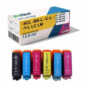 KAM KAM-6CL Ink Cartridge EP-881AB EP-881Aw EP-881AN EP-881 Printer